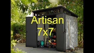 Keter Keter Artisan 77 7x7 Outdoor Garden Storage Shed [upl. by Marnie]