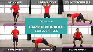 CARDIO WORKOUT FOR BEGINNERS From Home In 10 Minutes  Lockdown Workout No Equipment  HealthifyMe [upl. by Lehcnom]