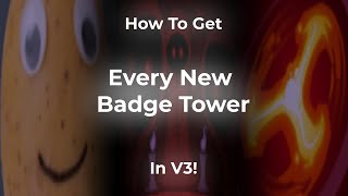 How To Get EVERY NEW BADGE TOWER In Slap Battles Tower Defense V3 [upl. by Hamforrd349]