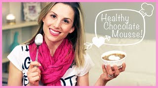 DIY VALENTINES DAY Healthy Chocolate Mousse [upl. by Alleb896]