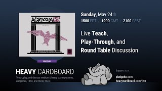 Agricola Master of Britain Teaching Playthrough amp Round table by Heavy Cardboard [upl. by Karisa]