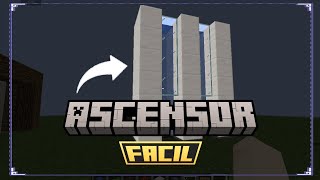 como crear un ascensor fácil y sencillo en Minecraft ☑️ [upl. by Notniuq]