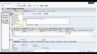 How to create a Purchase Requisition in SAP  SAP MM Basic Video [upl. by Pachston]