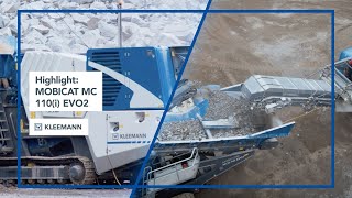 KLEEMANN MOBICAT MC 110i EVO2  The Efficient Jaw Crusher  Highlight Film [upl. by Lundquist145]