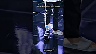 Jin injured his leg 🤧 but still he tried the best for Their performance bts jin [upl. by Arvo]