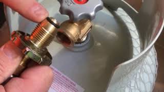 Weed Burner connection to LP Gas cylinder [upl. by Adamec286]