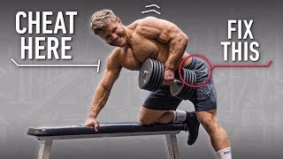 How To Do Dumbbell Rows Build a Thicker Back With Proper quotCheatingquot [upl. by Burty]