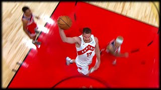 Jakob Poeltl TURNS BACK THE CLOCK  Raptors vs Wizards [upl. by Anihpled633]