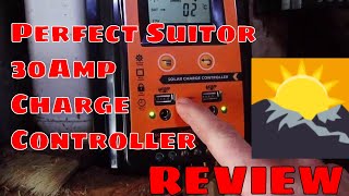 Perfect Suitor Solar Charge Controller Review  30 on Ebay Any GOOD [upl. by Netfa]