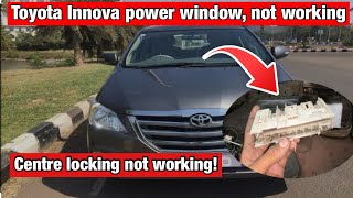 innova power window not working  innova central lock not working  fuse box repair [upl. by Oel]