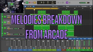 Melodies breakdown from output arcade in Logic [upl. by Hakym]