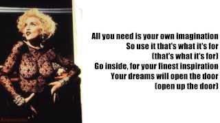 Madonna  Vogue Lyrics On Screen [upl. by Cinda]