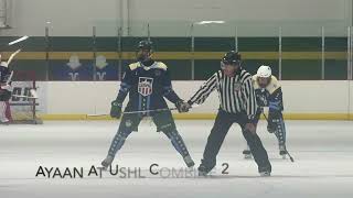 Ayaan at 2024 USHL Combine [upl. by Ennayar857]