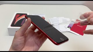 iPhone SE Red 2020 Unboxing [upl. by Marchall]