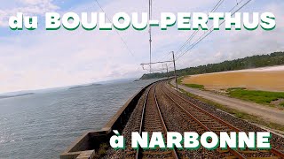 Cabride du BoulouPerthus à Narbonne entre voie Unique et étangs [upl. by Flam52]