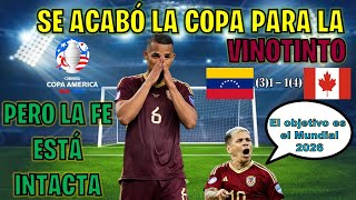 DERROTA VINOTINTO EN PENALES  EL SUEÑO MUNDIALISTA CONTINÚA  RESUMEN CANADÁ VS VENEZUELA [upl. by Indnahc]