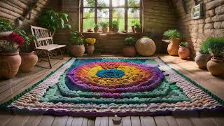 Crochet Carpet Models  Share Ideas crochet carpet [upl. by Deerc]