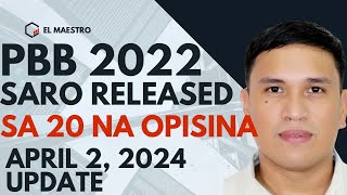 PBB 2022 SARO RELEASED APRIL 2 2024 [upl. by Tewell905]