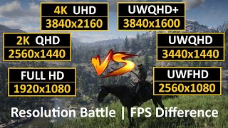 Resolution Battle  FPS Difference  Ultrawide vs Standard  219 vs 169  Benchmark [upl. by Marteena]