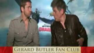 Gerard Butler interview with Craig Ferguson how to train your dragon 3d movie film promo [upl. by Dimo]