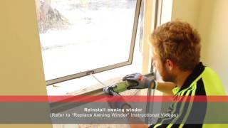 How to Replace Awning Sash with Jason Windows [upl. by Sydel87]