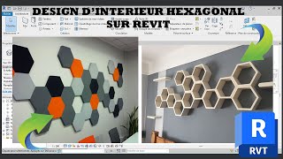 Design dintérieur hexagonal sur revit [upl. by Nirtiac15]