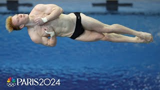 Andrew Capobianco wins mens 3m springboard final clinches Paris berth  NBC Sports [upl. by Othilie]