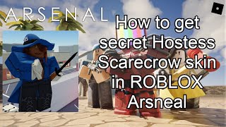 How to get the secret Scarecrow skin in The Games event Arsenal ROBLOX [upl. by Stevena]