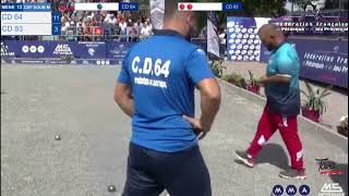 FRENCH PETANQUE CHAMPIONSHIP 2024 MENS DOUBLES  CD64 vs CD 83 I P2 [upl. by Xylina]