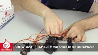 SHOWCASE  ESP12E Motor Shield based on ESP8266 [upl. by Delle524]