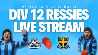 DIV 12 RESSIES LIVE STREAM  Wattle Park vs St Marys Round 3 [upl. by Anaidirib991]