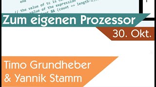 StudentenKolloquium Zum Eigenen Prozessor [upl. by Lyssa401]