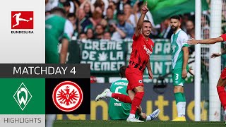 Werder Bremen  Eintracht Frankfurt 34  Highlights  Matchday 4 – Bundesliga 202223 [upl. by Halette435]