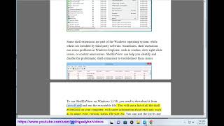 Use ShellExView to view amp disable Shell Extensions on Windows [upl. by Nemzaj]