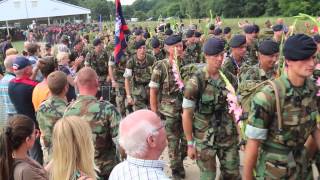 Vierdaagse intocht Korps Mariniers 2015 [upl. by Arabella]