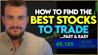 How to Find The Best Stocks to Day Trade Each Morning Fast amp Easy [upl. by Ardeahp]