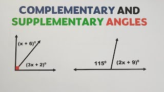 Solving Problems Involving Complementary and Supplementary Angles with Algebra ‎MathTeacherGon [upl. by Ytak]