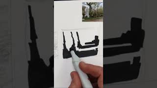 How to Use a Notan Sketch to Prepare for painting practicepainting [upl. by Atinnor230]