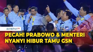 FULL Pecah Prabowo Bareng Menteri Nyanyi Hibur Tamu Acara Gerakan Solidaritas Nasional [upl. by Eira3]