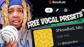 FREE BANDLAB AUTOTUNE VOCAL PRESETS for RECORDING VOCALS [upl. by Nnylaehs]