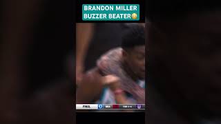 BRANDON MILLER HITS GAME WINNING SHOT [upl. by Rossy]