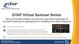 New pricebased bilateral advalorem equivalent estimates and approaches to modelling NTMs [upl. by Lemrej183]