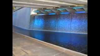 Waterfalls under the David L Lawrence convention Center Pittsburgh Pa [upl. by Lisabeth]