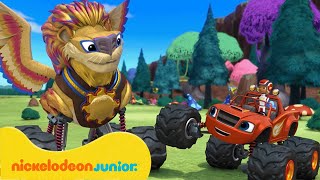 Blaze et les Monster Machines  Les sauvetages de lions de Blaze   Nickelodeon Jr France [upl. by Naitsirk303]