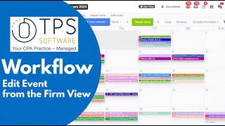 New Workflow Firm View Edit Workflow Event  TPS Cloud Axis [upl. by Hardej]