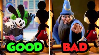 Epic Mickey Rebrushed  Good Ending vs Bad Ending [upl. by Aihseuqal]