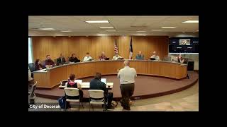 City of Decorah Council 09162024 [upl. by Sophey]