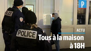 Couvre feu à 18 heures  à Paris la police contrôle [upl. by Letsirk615]