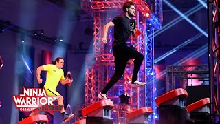 Unglaublicher Stunt von Chris Harmat vs Matthias Maag  Ninja Warrior Germany Allstars 2021 [upl. by Kania]