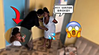 Water Broke Prank 🥹💦😂😱🤣😆 [upl. by Pergrim]